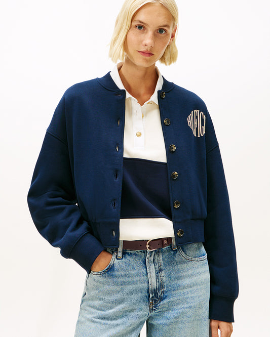 Tommy Hilfiger Bomber Sweatshirt Dark Night Navy (425271) Women
