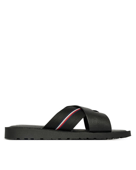 Tommy Hilfiger Flat Sandals Black (425446) Men