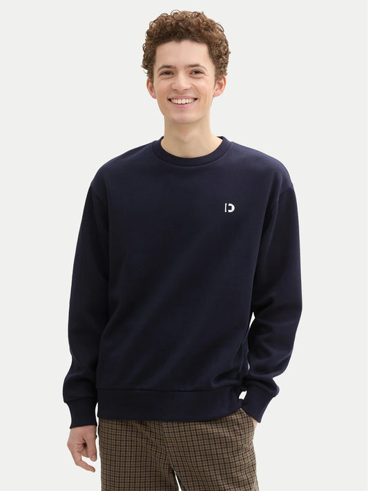Tom Tailor Men hoodless sweatshirts (1043701_dark blue)