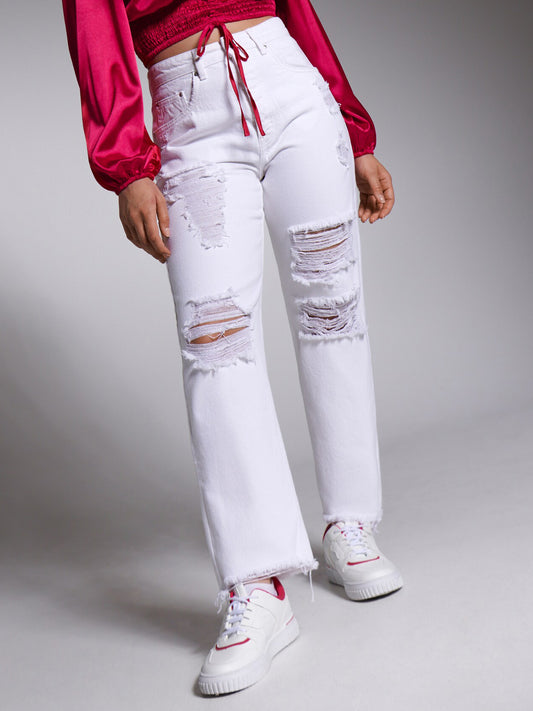 Sinsay Jeans (6187J-00J_WHITE) Women