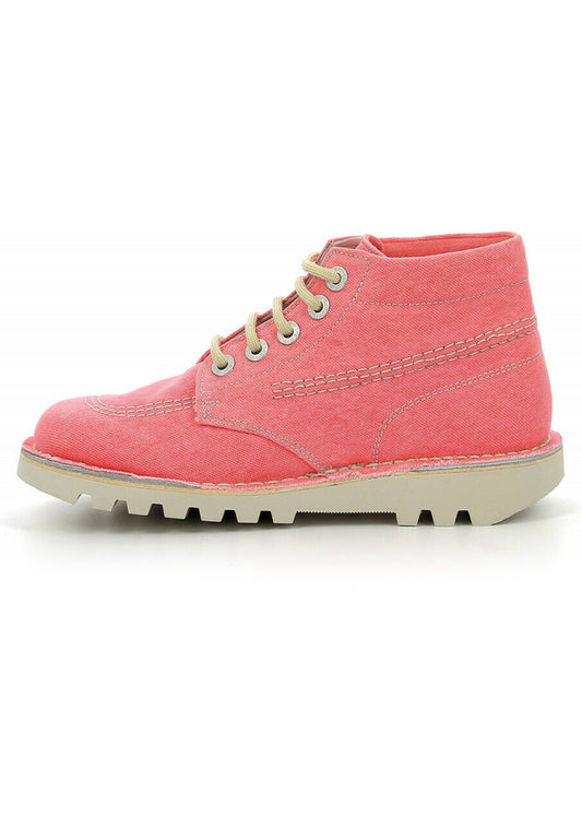 Kickers Bottillons Toile Kick Hi Light Pink (KI111N09V-J11) Women