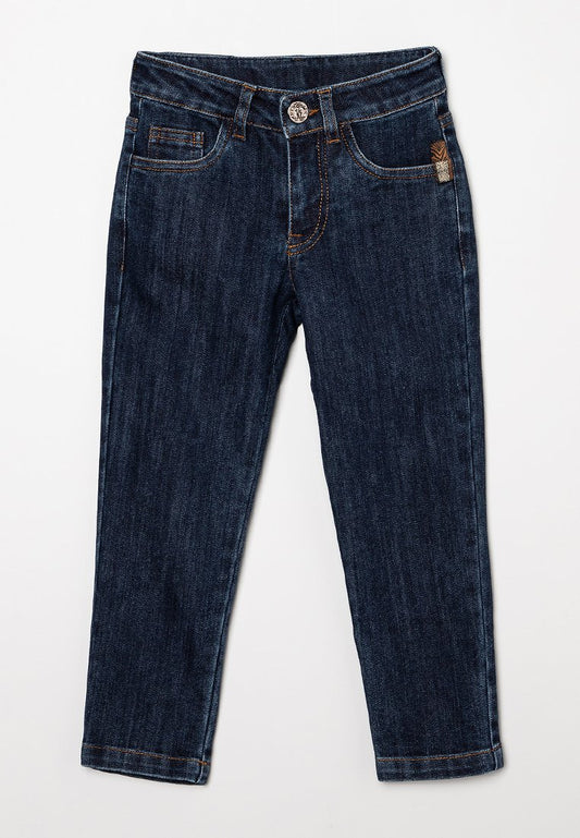 Roberto Cavalli Junior boy denim pants haraldic dark blue (ZZO1RD118-K00) Kids