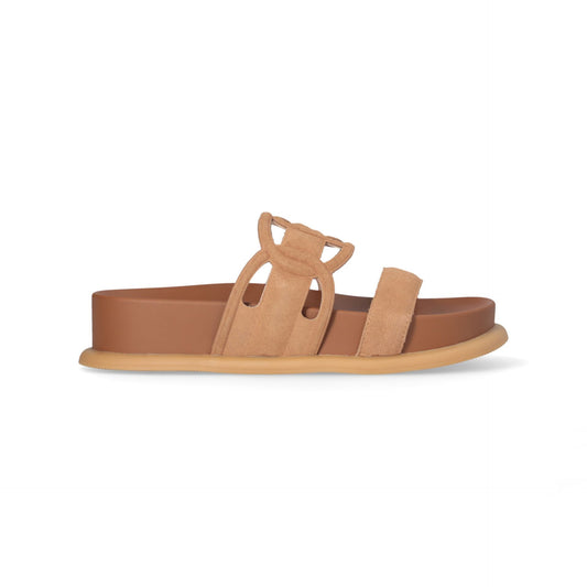 LOREN 06 - SANDAL COW SUEDE NUT Women