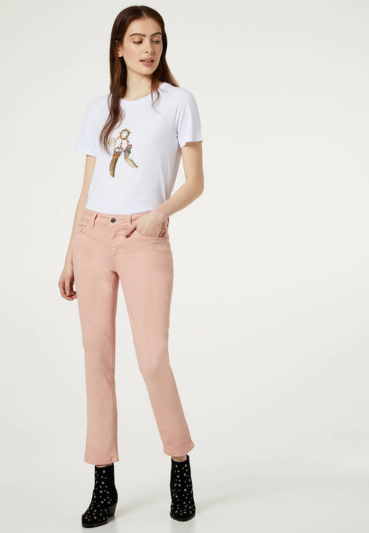 LIU JO Eco-friendly skinny trousers Pink (LI621N019-J11) Women