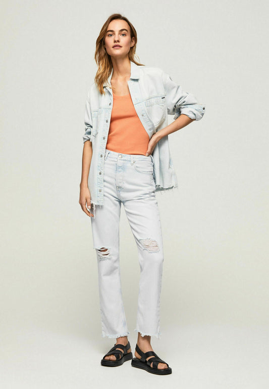 Pepe Jeans straight leg jeans CELYN SKY Women