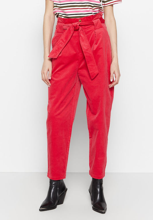 Daisy - High rise straight leg paperbag trousers Women