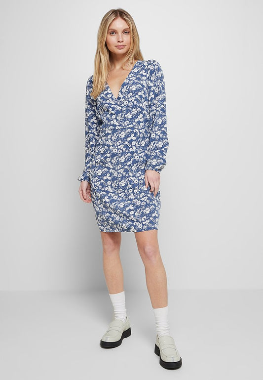 VILA VIMIA L/S SHORT DRESS/KA Light Blue (ZZO1T2503-K00) Women