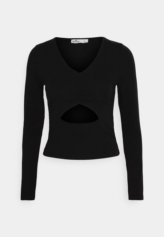 Hollister Co. Knit LS Vee Cinch Cutout (H0421D0GN-Q11) Women