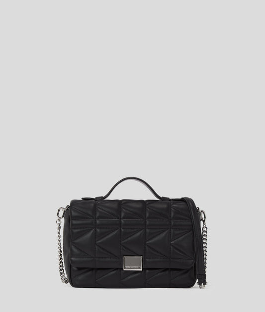 Karl Lagerfeld K/Kuilt Top Handle Crossbody Black-Nickel (A1W303571AV) Women
