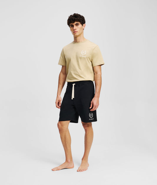 Karl Lagerfeld Hotel Karl Crest Sweatshorts Black (A3M44005999) Men