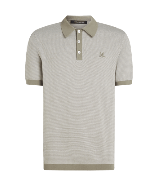 Karl Lagerfeld Ottomann Striped Polo (B2M18019) Men