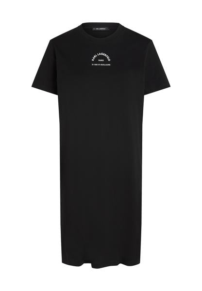 Karl Lagerfeld Rsg T-Shirt Dress Black (B2W13071999) Women