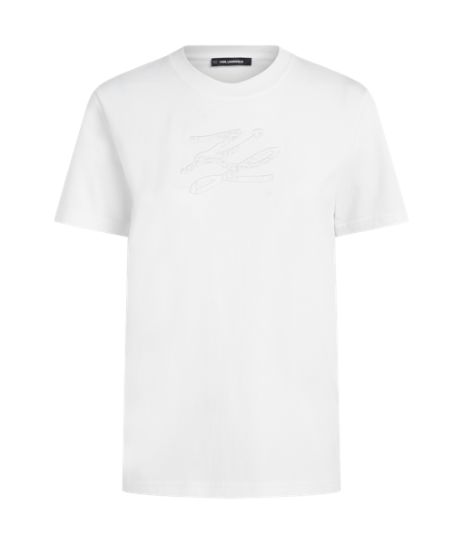 Karl Lagerfeld Boucle Autograph T-Shirt White (B2W17093100) Women