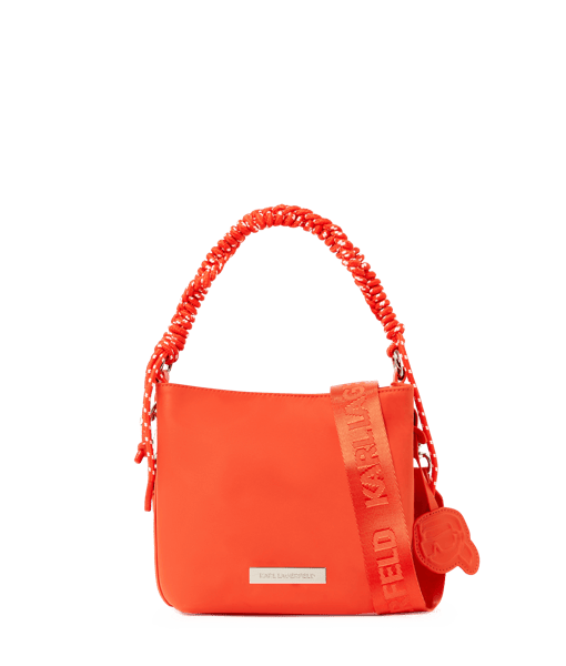 Karl Lagerfeld Ikon Nylon Outl Rope Sm Bucket Grapefruit (B2W302422LP) Women