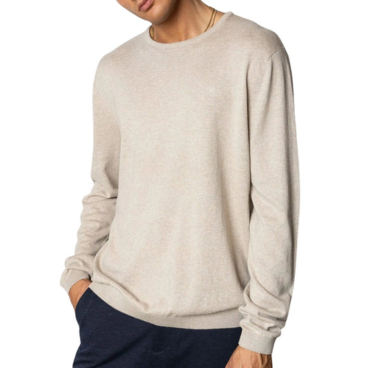Clean Cut Copenhagen Claude Knit Sweater (CC3389-ECRUMELANGE) Men