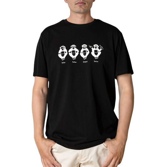 Clean Cut Copenhagen Wise Monkey T-shirt (CC3621-BLACK) Men