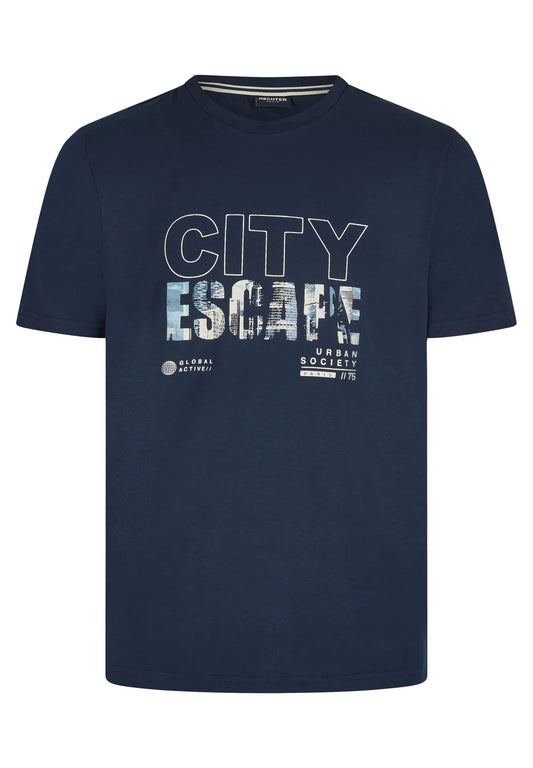 Hechter Paris Midnight Blue T-shirt (75007-131929-690) Men