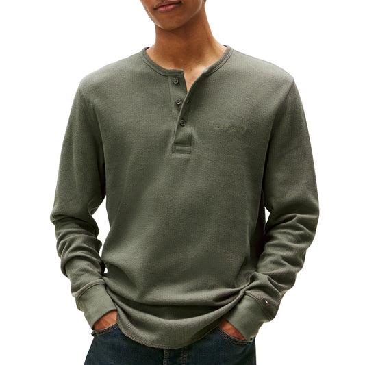 Tommy Hilfiger Slim Waffle Longsleeve Shirt (DM0DM21812-MRH) Men