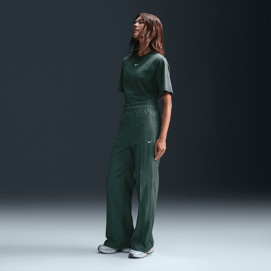 Nike Sportswear Everything Wovens Women's Mid-Rise Open-Hem Pants Vintage Green/Sail (FQ3588-338) Women