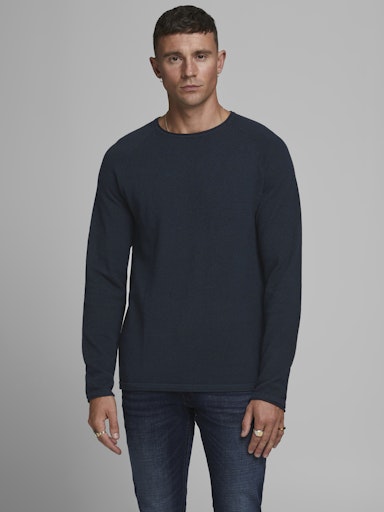 Jack & Jones Essentials JJEHILL KNIT CREW NECK NOOS Navy Blazer (12157321-NavyBlazer) Men