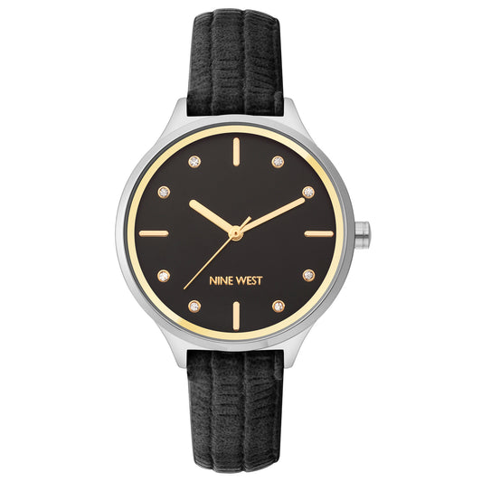 NINE WEST BLACK Watch (NW-2557BKBK) Women