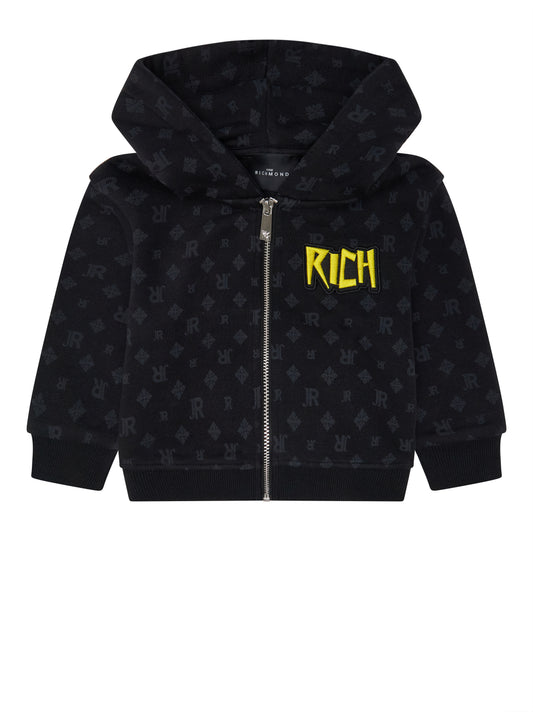John Richmond Set Sweatshirt+Pants Dreli Nm Black / Navy (RIP26116CF) Kids
