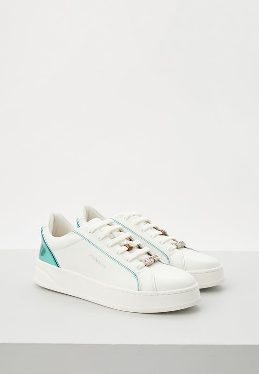 IRIS 01 - SNEAKER CALF LEATHER MILK/SAGE Women