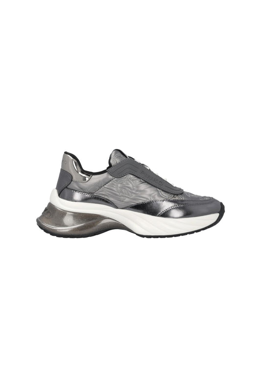 ARIEL 19 - SNEAKER MONOGRAM FABRIC N/MIRROR PEWTER Women