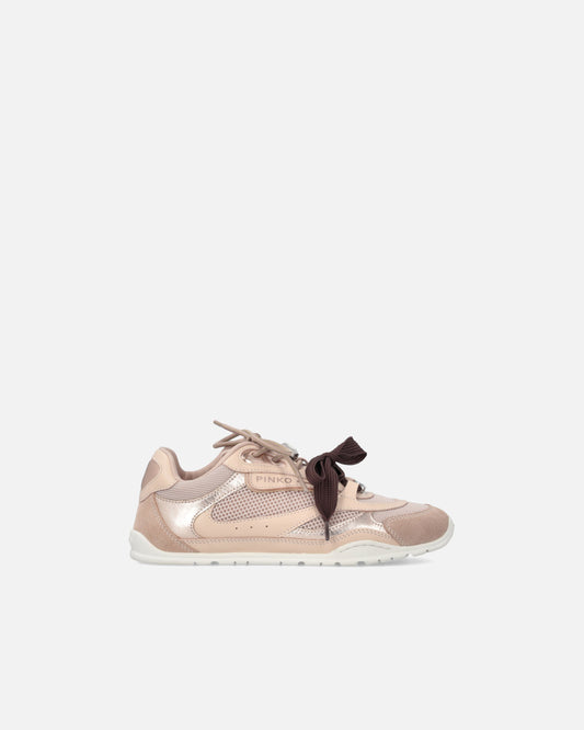 YULIA 01 - SNEAKER CALF LEATHER/MESH/COW SUEDE LIGHT ROSE Women