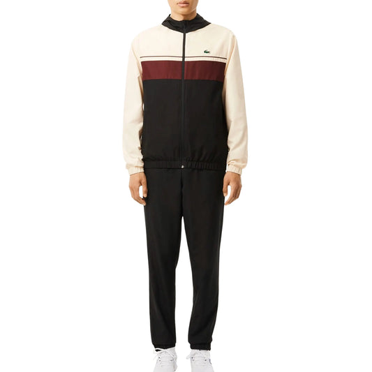 Lacoste Sport Colorblock Hooded Tracksuit Black (WH2661-IDQ) Men