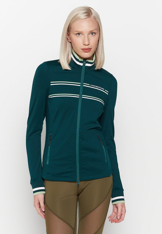 Cross Sportswear W STINGER FULL ZIP Dark Green (ZZO20ZB02-M00) Women
