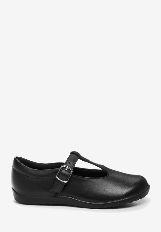 Next junior leather t-bar shoes (older) Black (NX313A07J-Q11) Kids