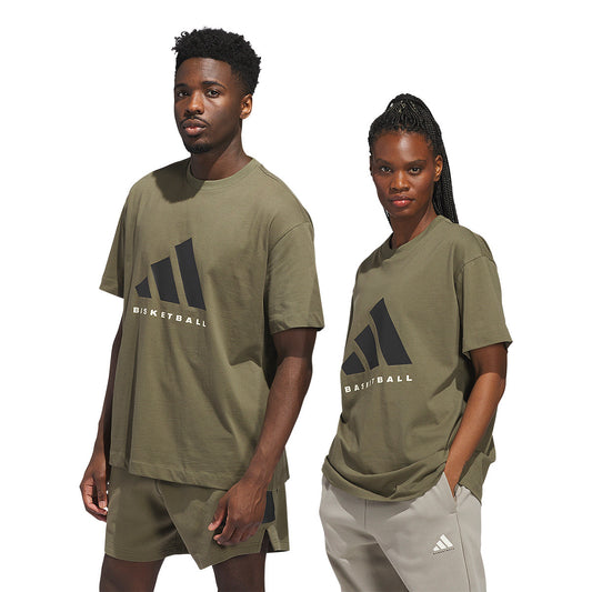 adidas T-Shirt Adi Basketball Olive Strata (JX5583) Unisex