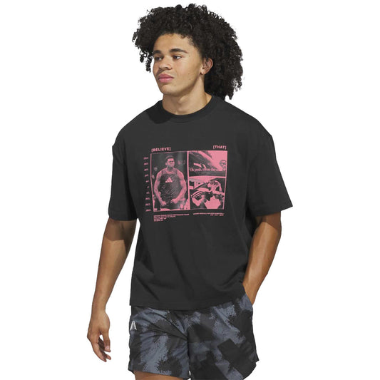 adidas T-Shirt Anthony Edwards Graphics 2 Black (JW2931) Unisex
