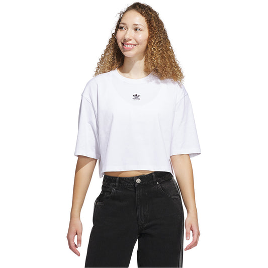 adidas T-Shirt Ess Crop white (JJ3385) Women