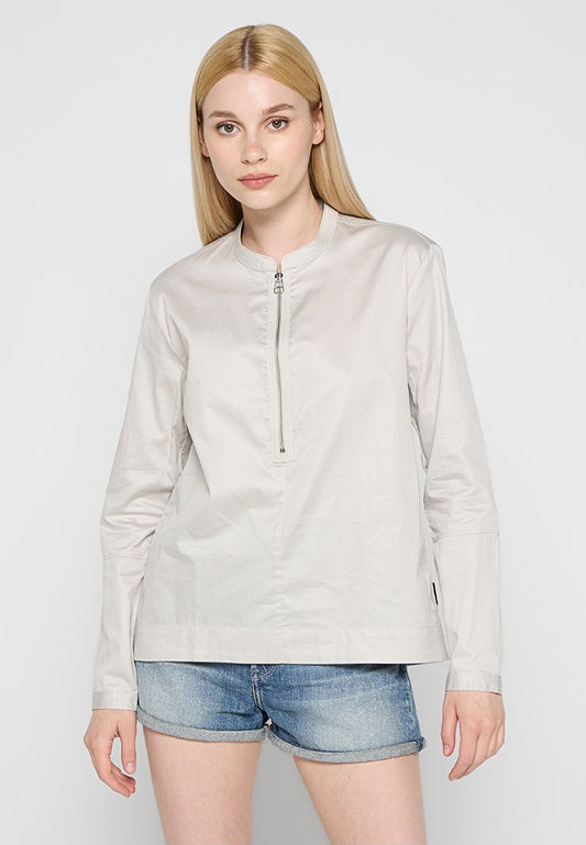 Zip shirt l\s wmn Women