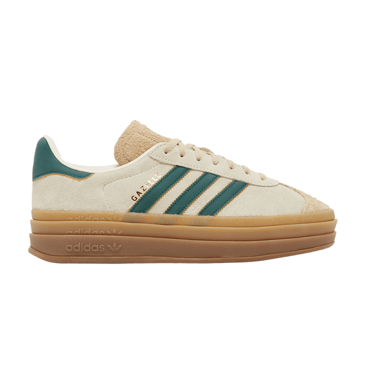 adidas Gazelle Bold Magic Beige Collegiate Green (Women's) Women