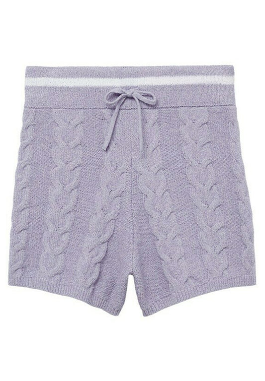 Gebreide kabelshorts Women