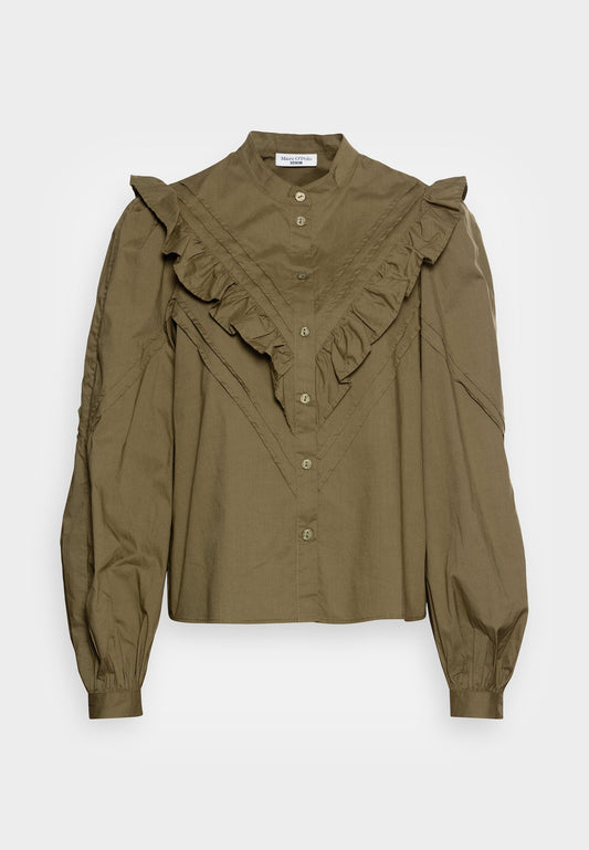 Marc O'Polo DENIM Blouse, longsleeve, frill, pin tucks (OP521E079-N11) Women