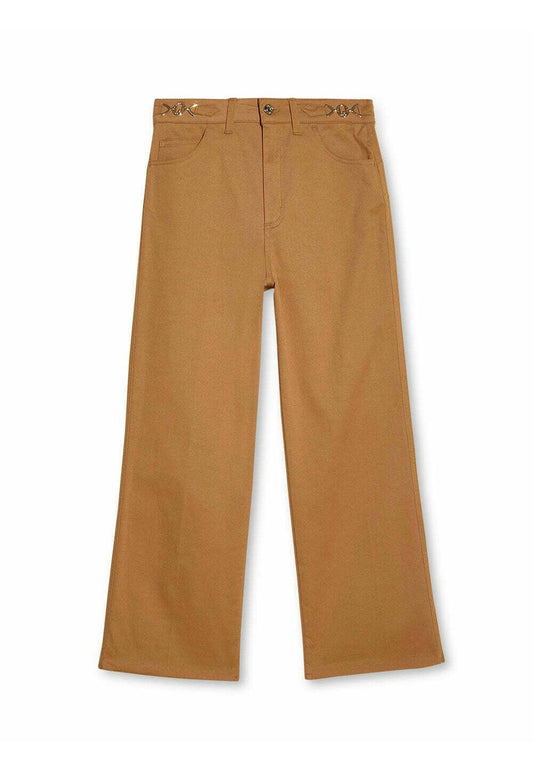 LIU JO TROUSERS LIU JO DA DONNA MARRONE TOBACCO Brown (LI621A06T-O11) Women
