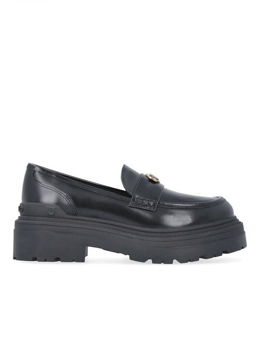 MIA 24 - MOCASSINO CALF LEATHER BLACK Women