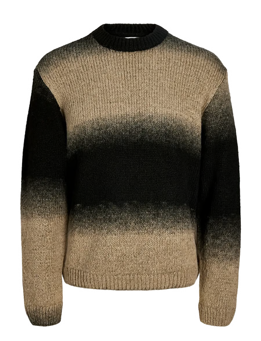 Jack & Jones Core JCOFADE SPACE DYE CREW NECK STYD AW25 Crockery (12294906-Crockery) Men