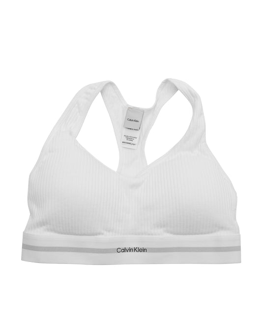 Calvin Klein Womens Bralette LV00QF8018100 White