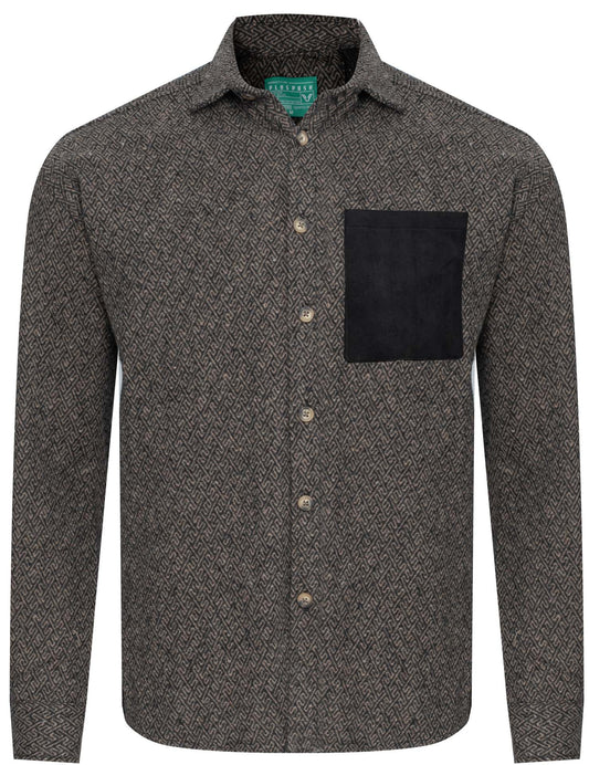 PLUS POSH Shirt Brown (8439) Men