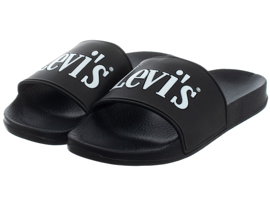 LEVI'S Slides Women's POOL BLACK (9458) Women