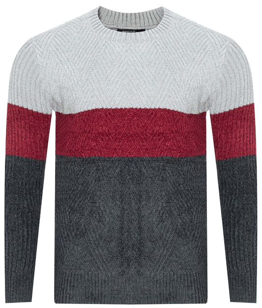 MUST Parkour Sweater Men's Grey-bordo-dark Grey (8442) Men
