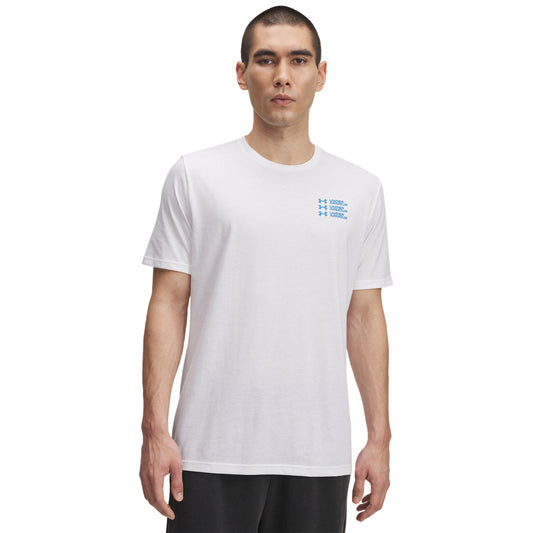 UA TRIPLE STACK LC LOGO SS (6004173-100) Men